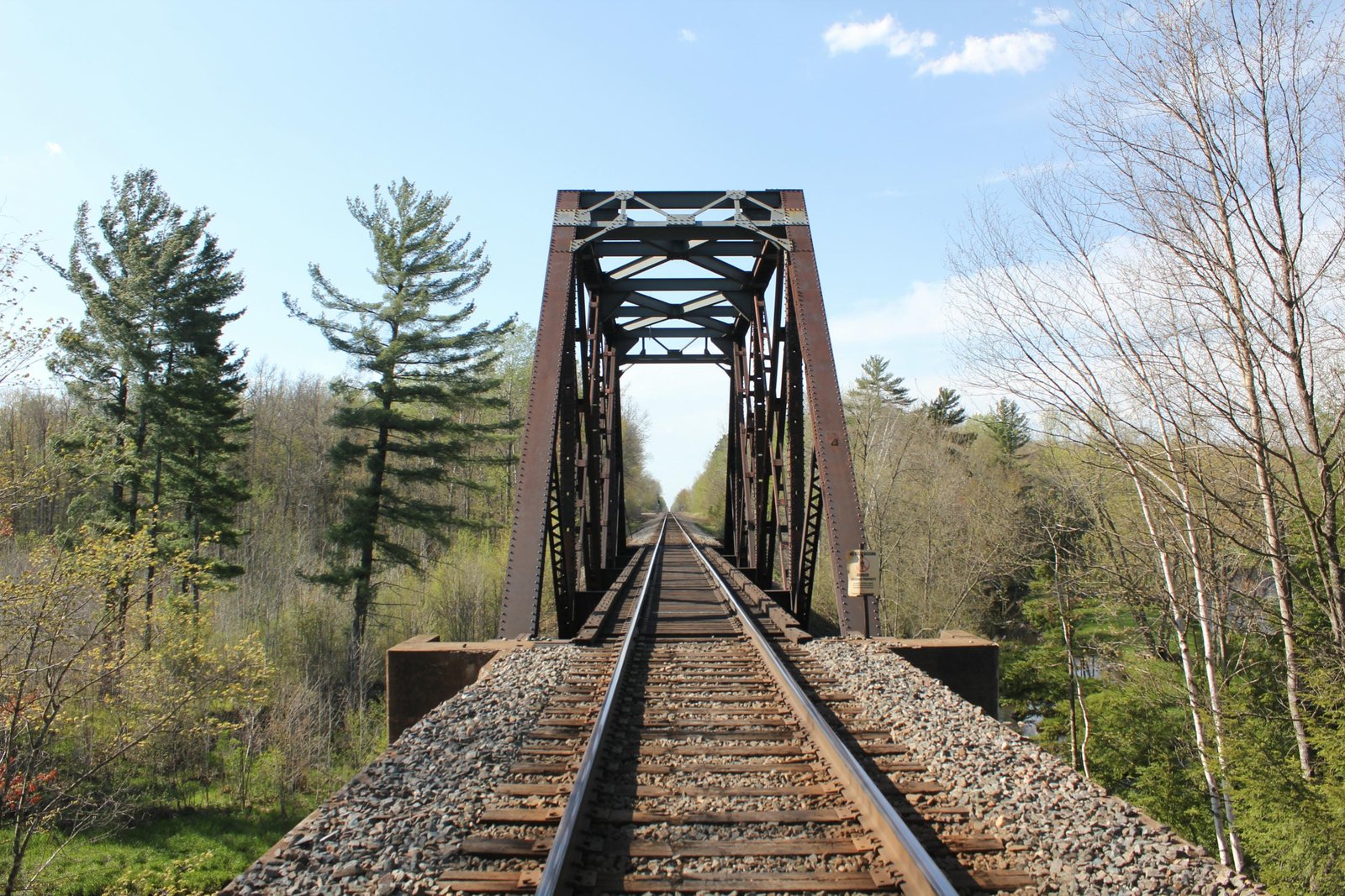 Looking north